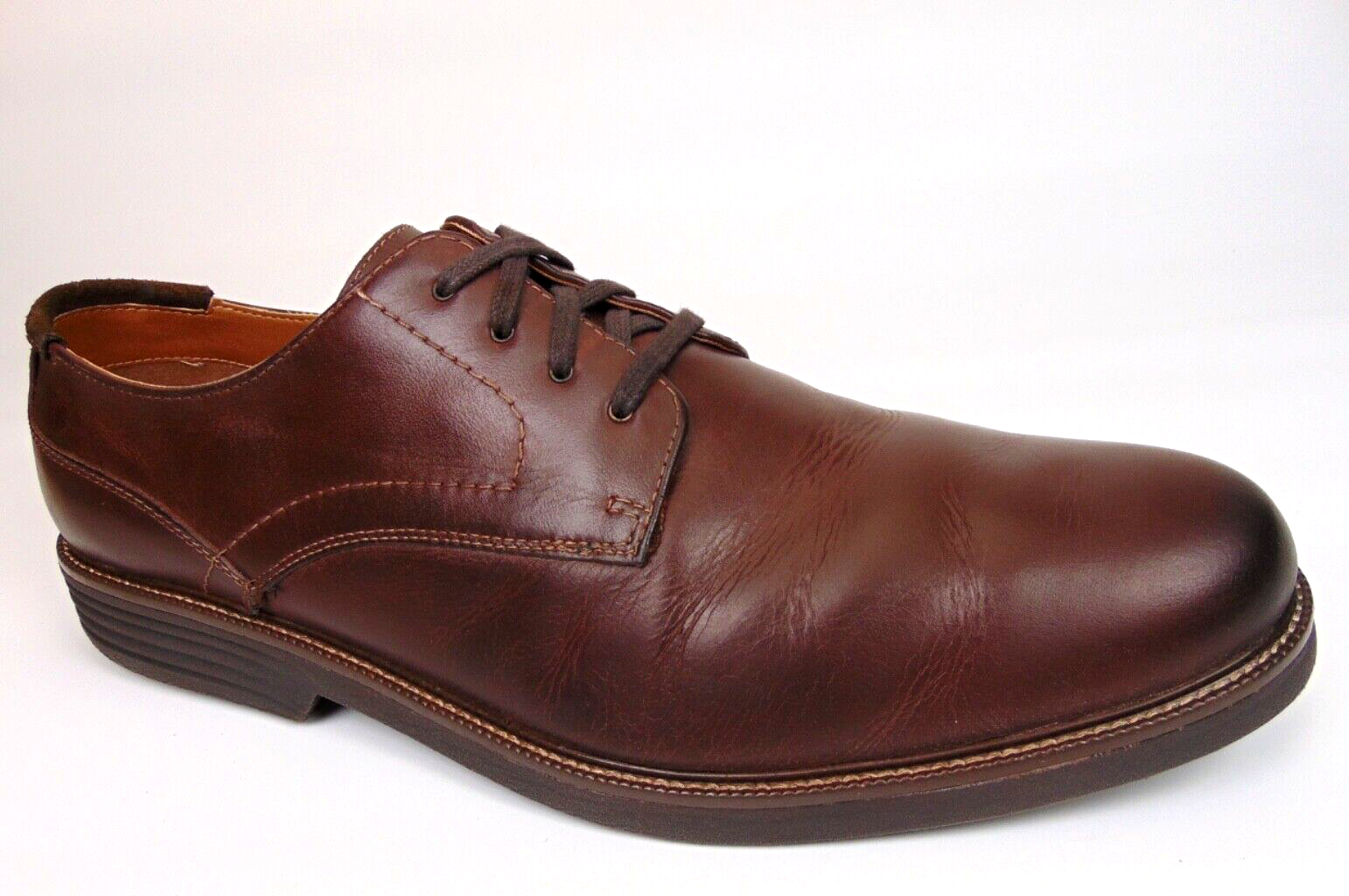 SAOLA Dockers Parkway Oxford da uomo taglia 15 0 Med scarpe stringate in pelle marrone scuro