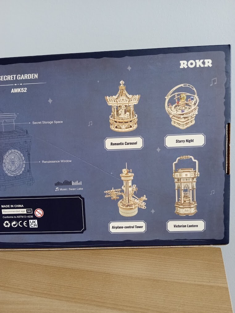 ROKR Mechanical Music Box Secret Garden - Never Built - Missing Piece(s)