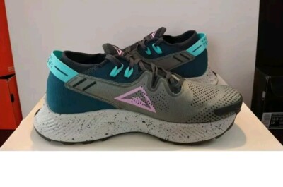 NEW Nike Womens Pegasus Trail 2 Size 5 CK4309-300 Seaweed Beyond Pink Open Box