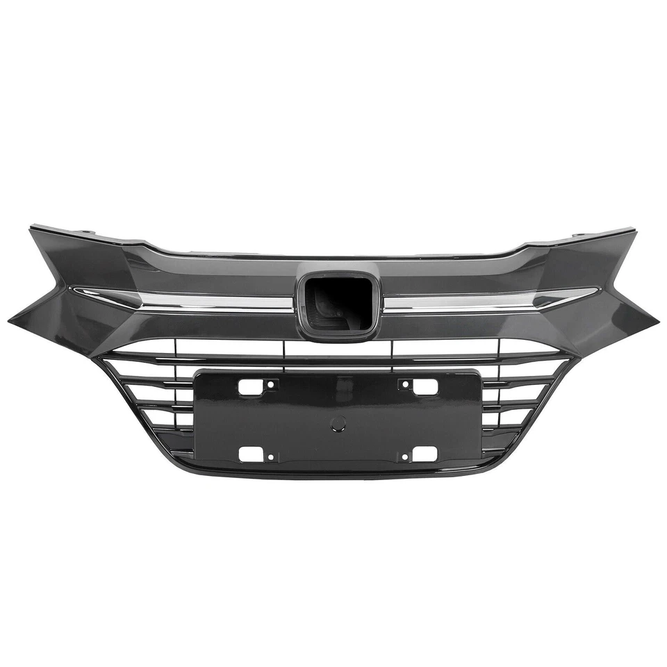 Rejilla de parachoques superior delantera con moldura cromada para Honda HR-V HRV 2016 2017 18 Foto 3 de 4