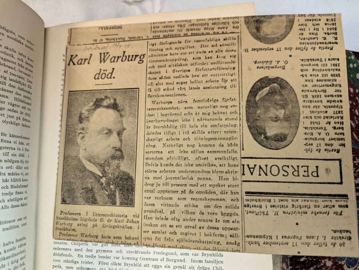 Illustrerad Svensk Litteraturhistoria, 2nd Edition 1911, Warburg