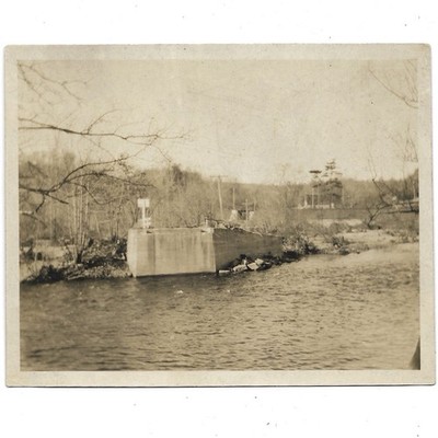Construction Building Bridge In Pines Bridge Beacon Falls 1935 Naugatuck River