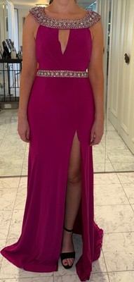 Rachel Allan fuchsia evening gown (Size 2-4)