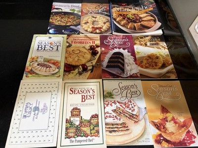 Lot of 11 Pampered Chef Cookbooks/Phamplets 