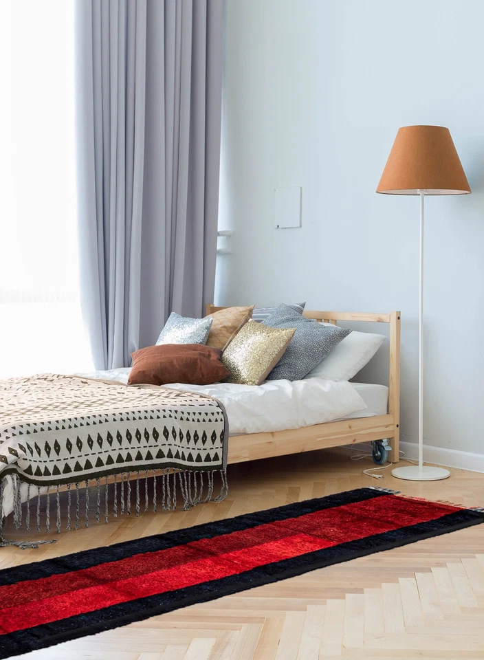 3'4" x 13'1" Vintage Hand-knotted Runner Rug Traditional Oriental Wool Carpet - Image 2 of 4