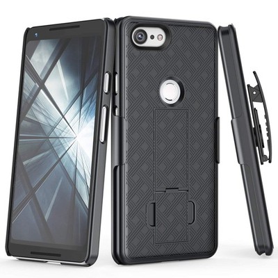 For Google Pixel 3 XL - Case Belt Clip Holster Swivel Cover Kickstand Armor