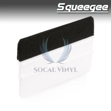 4" White Felt Edge Squeegee Scraper Vinyl Wrap Decal Sticker Application Tool