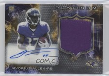 2015 Topps Platinum Auto Rookie Patch Javorius Allen #ARP-JAL Patch Auto 0s3