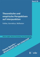 Theoretische Und Empirische Perspektiven Auf Interpunktion Langlotz (U. A.) Buch