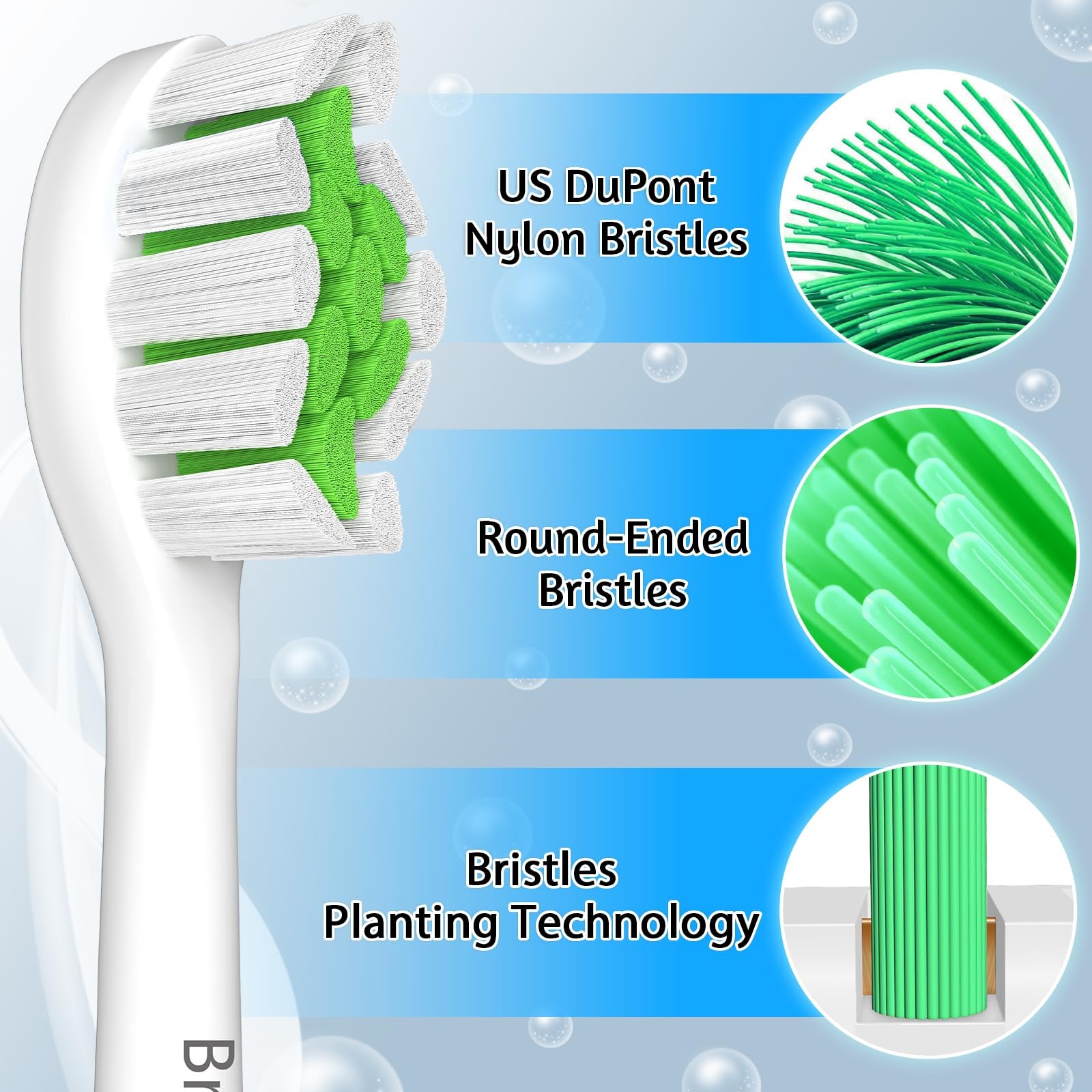 Têtes de brosse à dents de rechange brosses électriques Philips Sonicare pack - 3