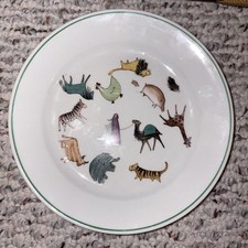 Vintage Arabia Finland Noahs Ark Animal Parade Childs Plate 7.75