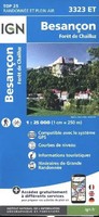 3323ET BesançOn-ForêT De Chailluz (Land-)Karte FranzöSisch 2020 Ign-Frankreich