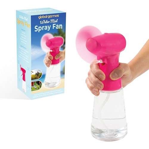 Benross Water Mist Spray Fan | Portable Handheld Cooling  Assorted colors 