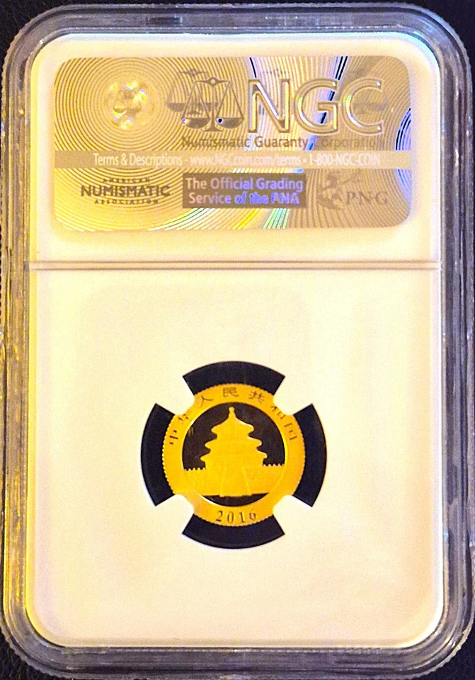 2025-P MS70 1/10 OZ ORO .999 CHINA G50Y PANDA *IMPRESIONADO EN SHENYANG COMO NUEVO* con DOC Foto 2 de 2