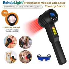 3000mW Red and Near-infrared Laser Therapy for Human Athlete Muscle Strain Relax