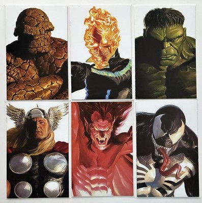 Lot of 6 Alex Ross Timeless Variants Ghost Rider Hulk Venom Thor Marvel 2020