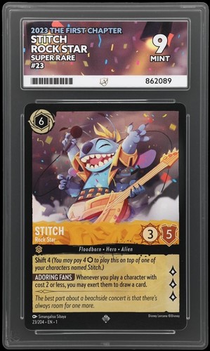 Stitch - Rock Star graded ACE 9 for sale on eBay