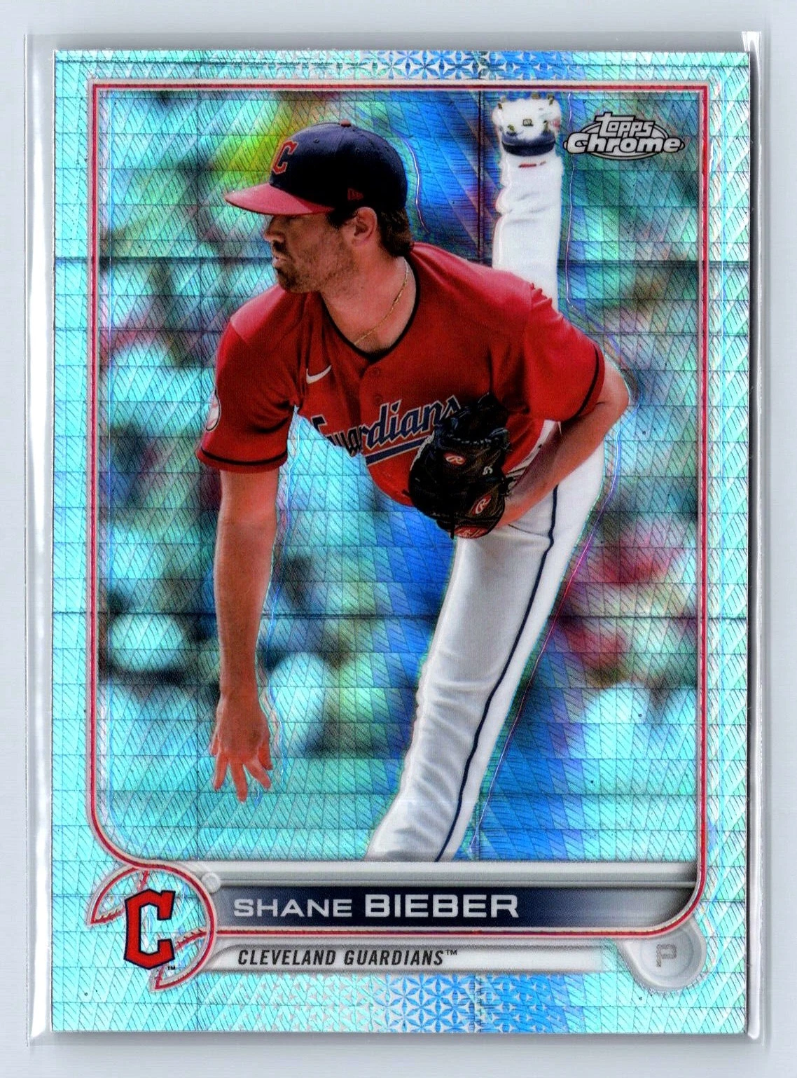 Shane Bieber trading card