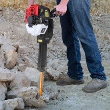 52cc Demolition Jack Hammer Concrete Breaker Drill w/ 2 Chisel Gas-Powered US US