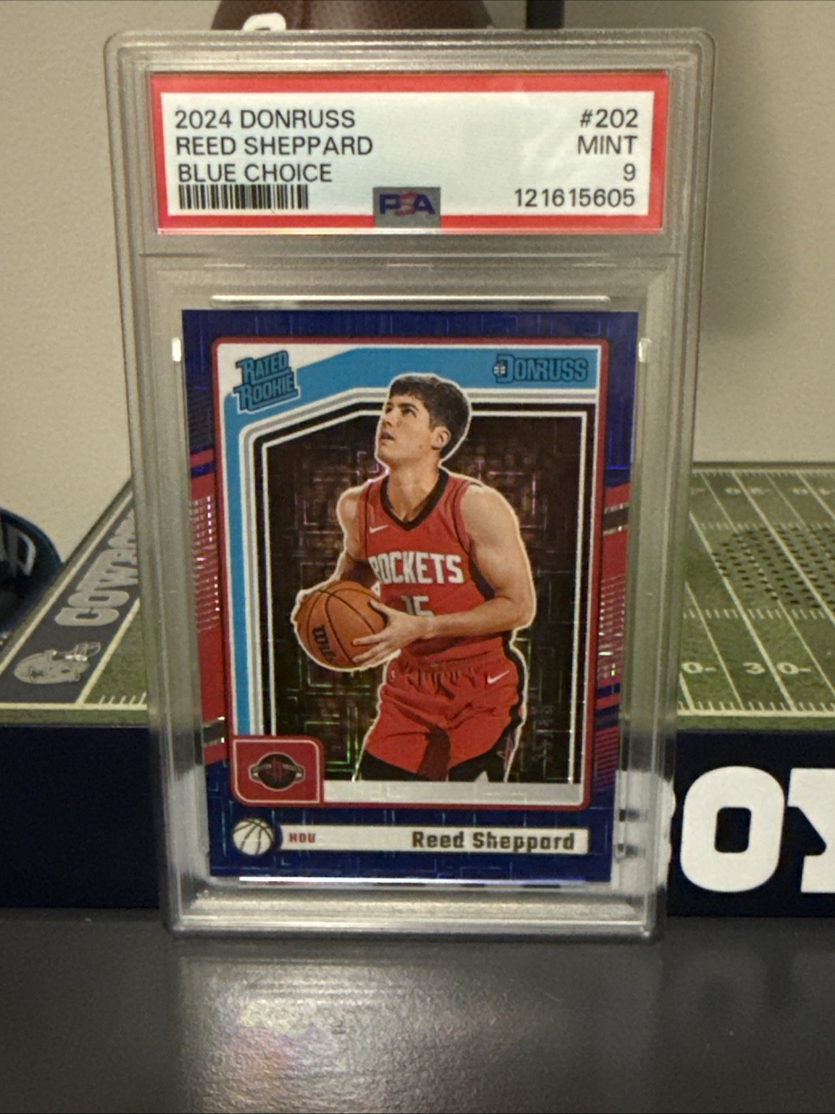 2024-25 Panini Donruss - Rated Rookie Reed Sheppard #202 Choice Blue /49 (RC)