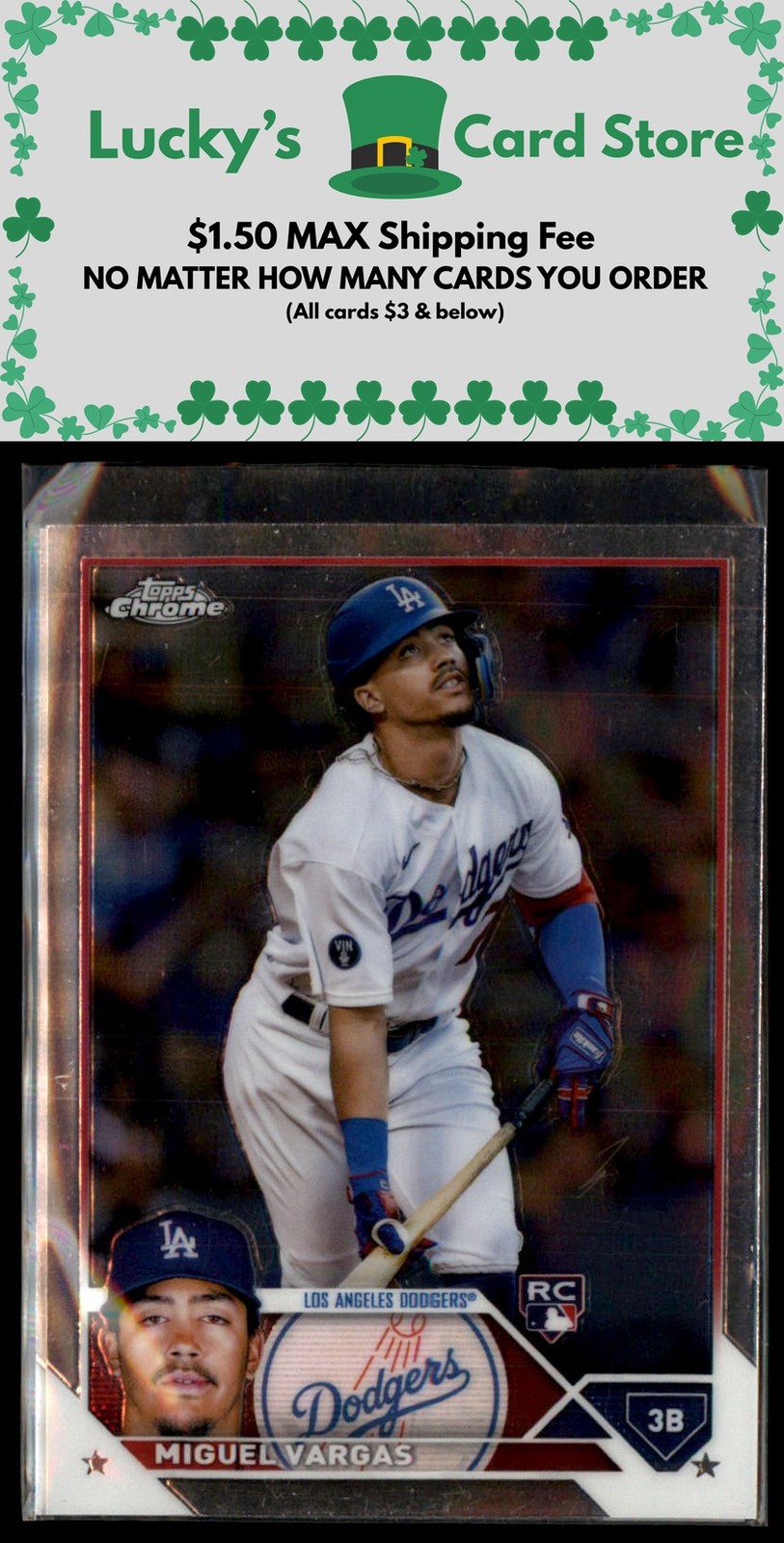 2023 Topps Chrome #161 Miguel Vargas Rookie