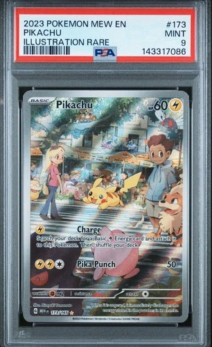 🔥 🔥  Pokemon 151 Pikachu Illustration Rare PSA 9 #173/165 🔥  🔥