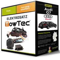 Elektrosatz 7-Pol Spezifisch für Audi A4 Limousine 05.2015-Jetzt NEU Towtec