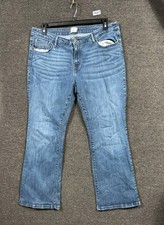 Levi's Demi Curve Boot Jeans Womens Size 22W Blue Medium Wash Denim Stretch