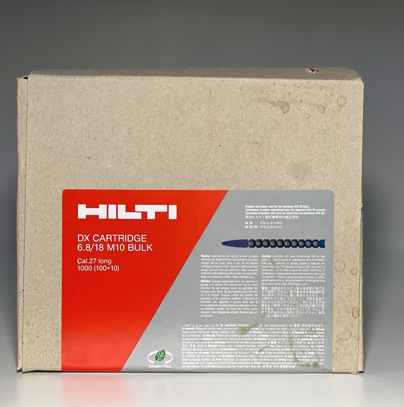Cartouche de poudre Hilti DX bleue pour vos chantiers de rénovation et gros œuvre