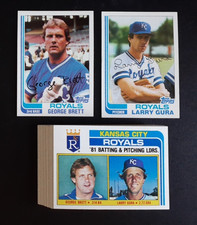1982 Topps Kansas City Royals ~ 33 Card Team Set  w/ Traded ~ George Brett