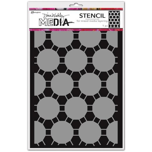 Dina Wakley Media 6""x9"" Stencil - Connected Dots