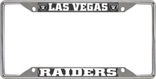 Las Vegas Raiders Metal License Plate Frame Chrome Tag Cover 6x12 Inch Las Vegas Raiders Metal License Plate Frame Chrome Tag Cover 6x12 Inch