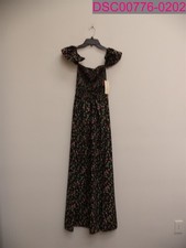 Chance Women's Green Floral Maxi Dress Medium 9510W