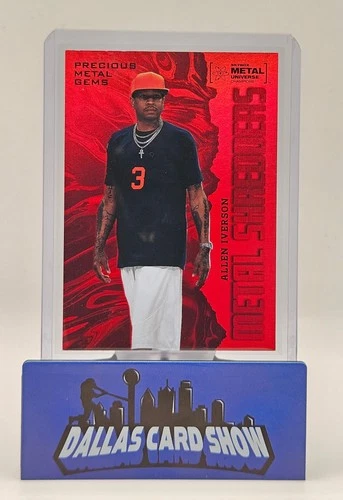 2022 SkyBox Metal Universe Champions #130 Allen Iverson Red PMG /100