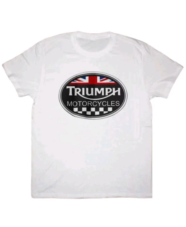 Camiseta masculina unissex estampa gráfica Triumph Motorcycles motociclistas P M L XL 2 3 4 XL - Imagem 2 de 4