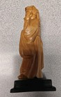  vintage Chinese carved boxwood(??)  figurine of a man. Appro.4.5" tall. READ — photo 5
