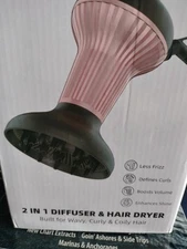 WUFAYHD 2 IN ONE Diffuser Hair Dryer for Curly Hair