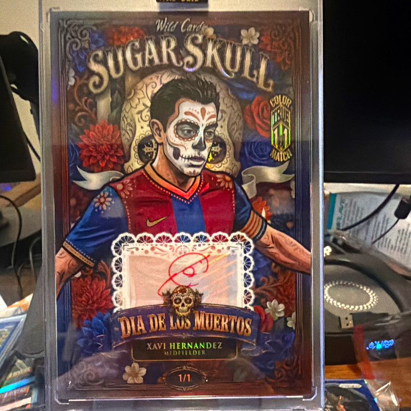 2026 Wild Card Sugar Skull Xavi Hernandez Color True Match 1/1 Auto 