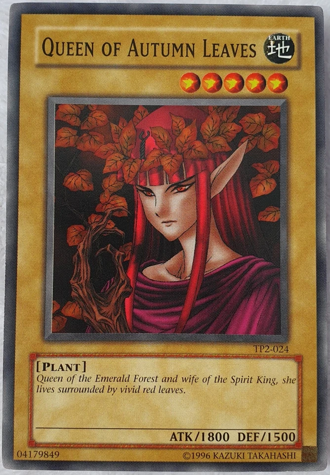 Yugioh 1x Queen of Autumn Leaves TP2-024 Common Unlimited Edition Tournament NM - Image 2 of 4