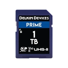 Delkin Devices Prime 1TB SD Card for Digital Camera | SDXC UHS-II (U3/V60) ̵