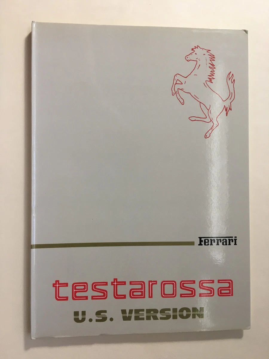 Ferrari Testarossa U.S. Version 取扱説明書 【公式通販】