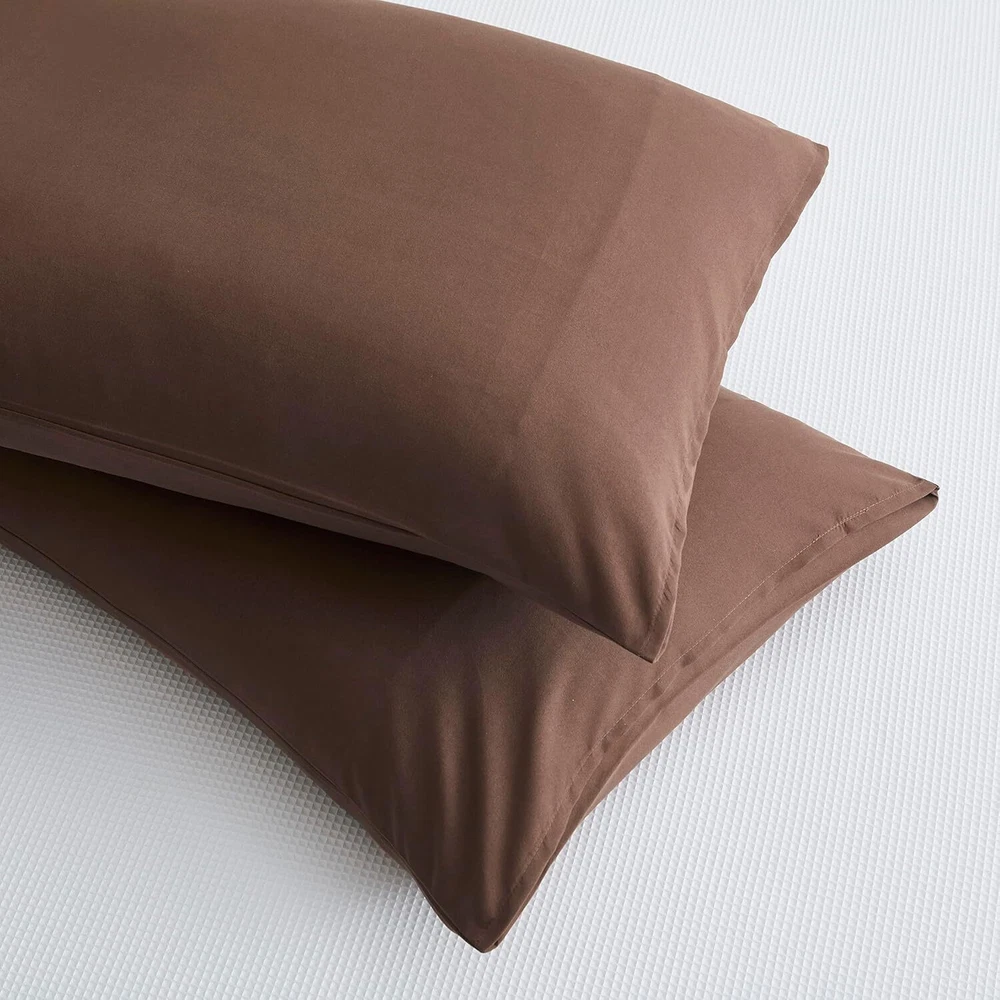 Travel Pillow Cases 14x20 Microfiber ToddlerEnvelope (14" x 20"), Coffee