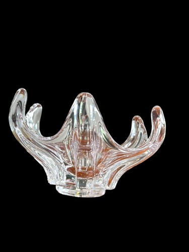 Cuenco de cristal Art Vannes cuenco vintage firmado por Francia Cofrac Art Verrier - Imagen 2 de 18