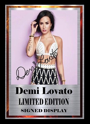 DEMI LOVATO   SIGNED    LIMITED EDITION
