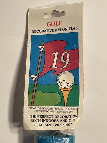 Bandera decorativa agujero 19 ~Elder Flag Manufacturing Co~ 28”x40” nueva en paquete