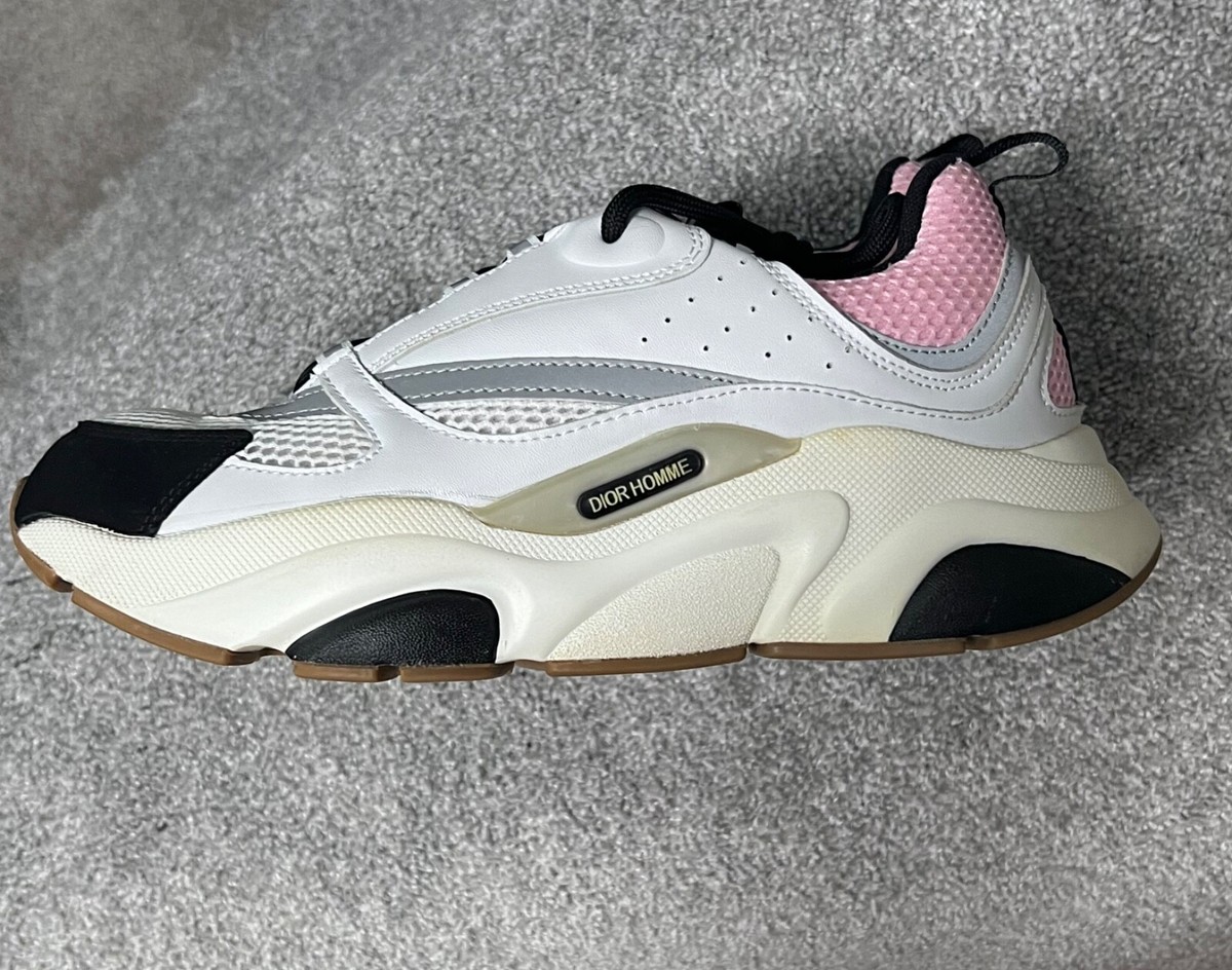 dora/B22-2/ Dior B22 Sneakers Size 43 US 9.5 - 10 Pale Pink White Reflective