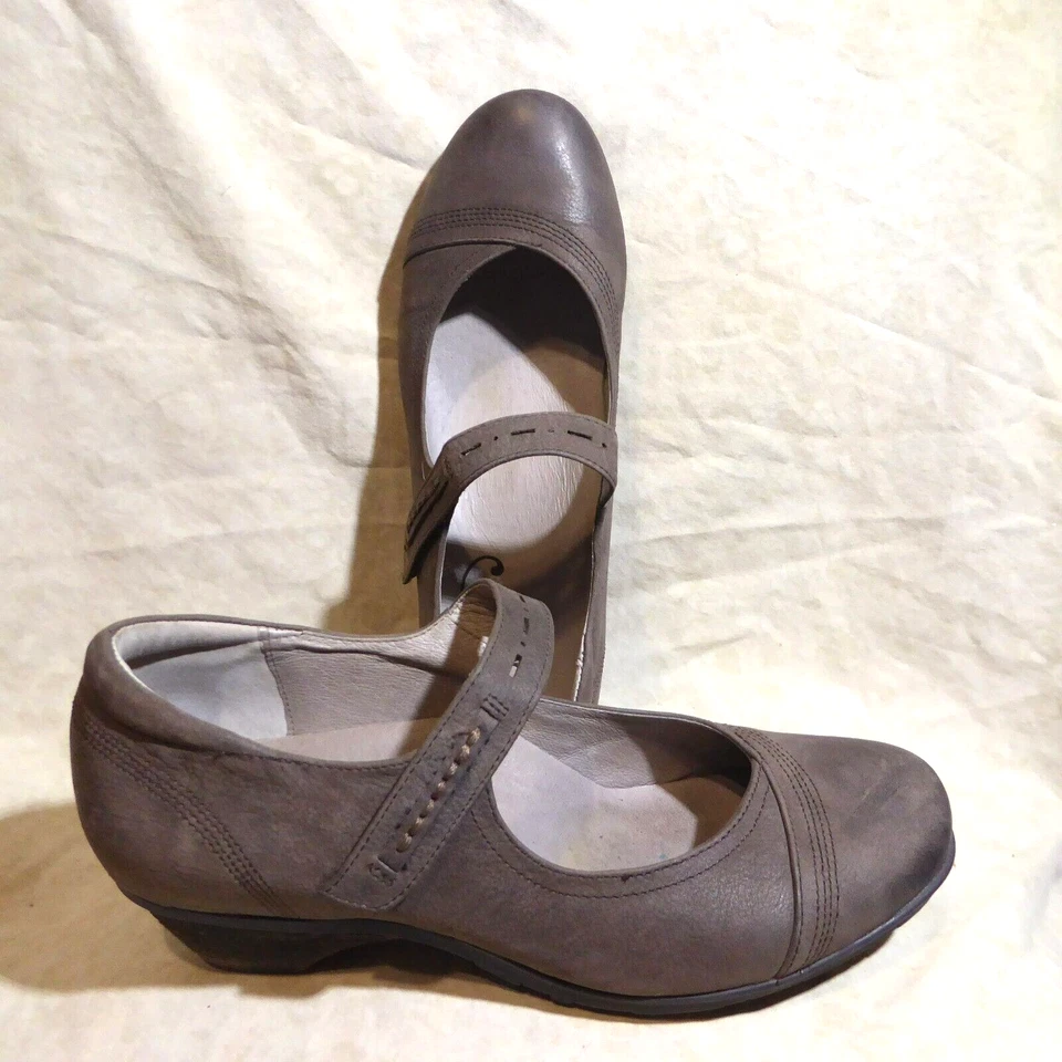 🩰 Abeo BioSystem Comfort Mary Janes tamanho 7,5 N couro marrom cacau; forrado de couro - Imagem 2 de 4