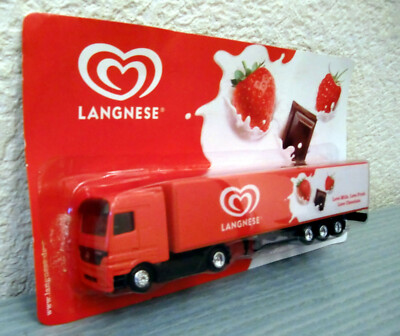 14 Stück MINI-TRUCK LANGNESE Modell-LKW Auto 1:87, 190 mm lang NEU & OVP