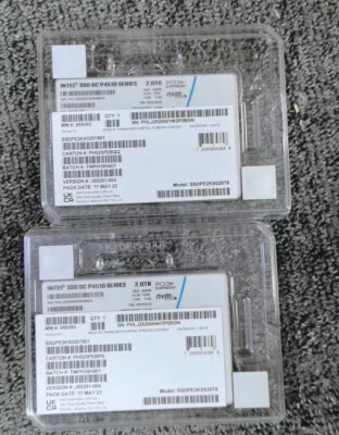 Intel P4510 Series SSDPE2KX020T8 U.2 NVME DC 2TB Solid State Drive SSD - Bild 1 von 4