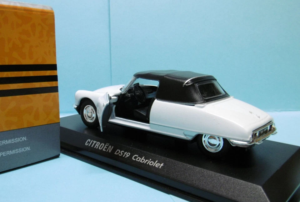 Welly - CITROEN DS19 CABRIOLET fermé blanc BO 1/38 - Photo 3/3